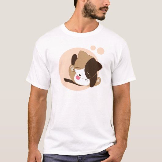 Cute Cat T-shirt (Voorkant)