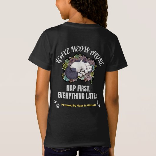 Cute Cat T-shirt (Achterkant)