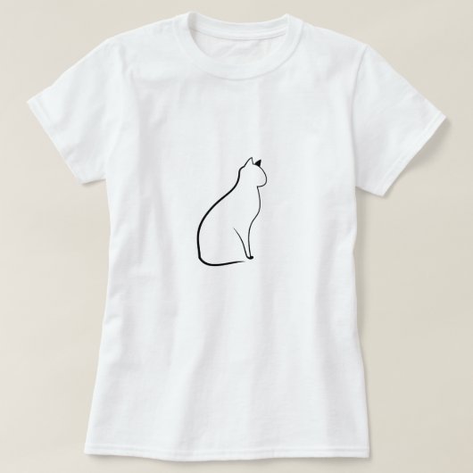 Cute Cat T-shirt (Design voorkant)