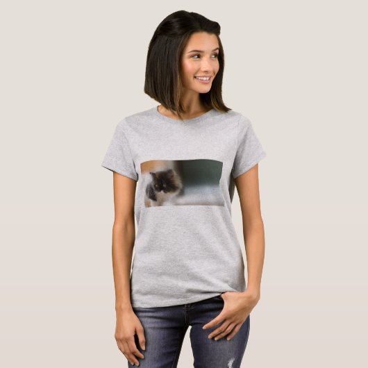 Cute Cat T-shirt (Voorkant volledig)