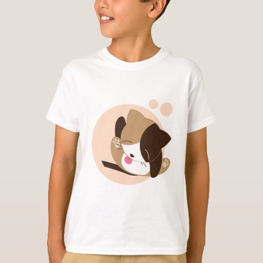 Cute Cat T-shirt (Voorkant)