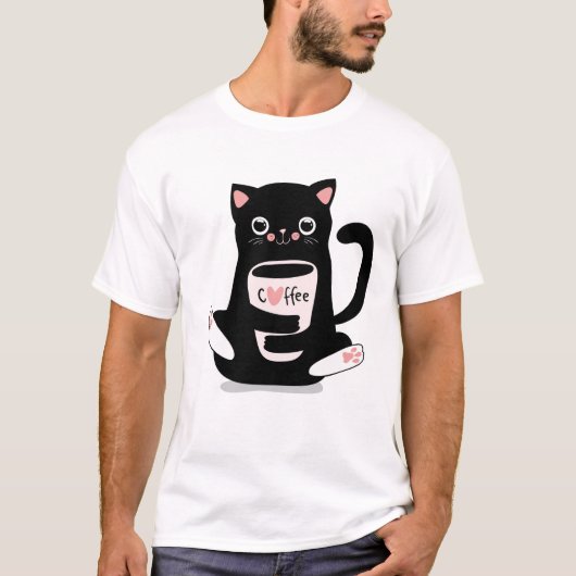 Cute Cat T-Shirt (Voorkant)