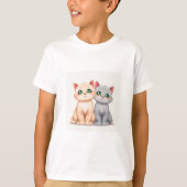 Cute Cat T-Shirt (Voorkant)