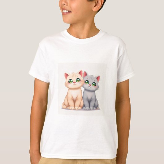 Cute Cat T-Shirt (Voorkant)