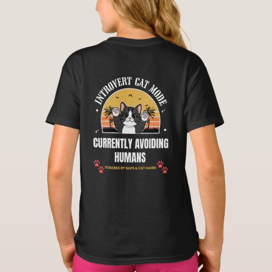 Cute Cat T-shirt (Achterkant)