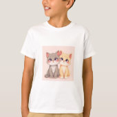 Cute Cat T-Shirt (Voorkant)