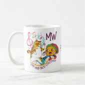 Cute CAT TACO STACCATO Monogram Koffiemok (Links)