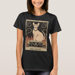 Cute Cat Tarot de duivel kat voor vrouwen Kinder T-shirt
