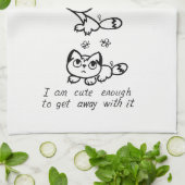 Cute Cat Tea Towel Theedoek (Gevouwen)