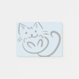 Cute Cat Tekening Post-it® Notes