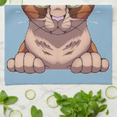Cute Cat Theedoek (Gevouwen)