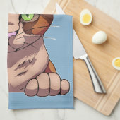 Cute Cat Theedoek (Quarter Fold)