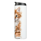 Cute Cat Thermal Tumbler Thermosbeker (Geroteerd rechts)