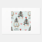 Cute Cat Thley Meowy-kerstpatroon Inpakpapier Vel (Voorkant 3)