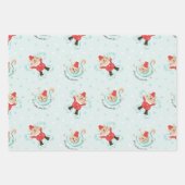 Cute Cat Thley Meowy-kerstpatroon Inpakpapier Vel (Voorkant 2)