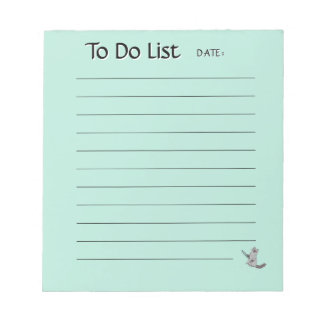 Cute Cat To-Do List Notepad Notitieblok