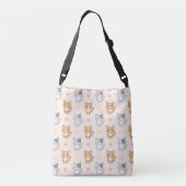 Cute Cat Tote Crossbody Tas (Achterkant)