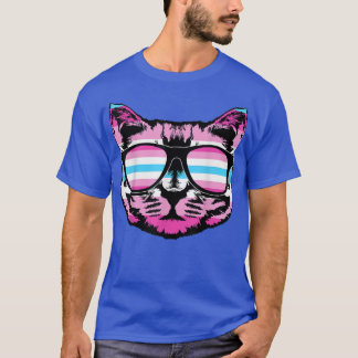 Cute Cat Transgender Pride Cat Lovers T-shirt