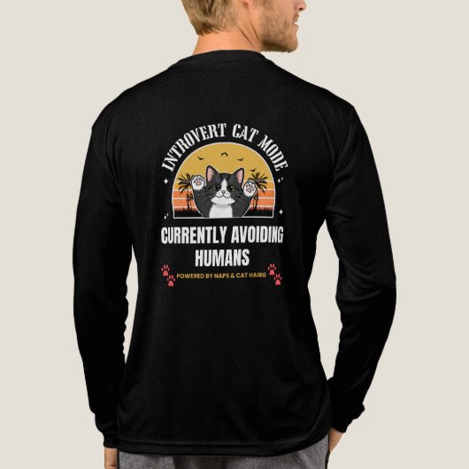 Cute Cat Tri-Blend Shirt (Achterkant volledig)