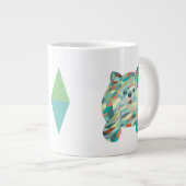 Cute Cat Triangular Grote Koffiekop (Voorkant rechts)