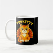 Cute Cat Turkey Funny Thanksgiving For Men Women K Koffiemok (Links)