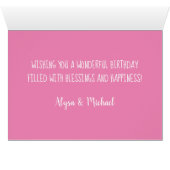 Cute Cat Unicorn Birthday Card (Binenzijde Horizontaal (Onderkant))