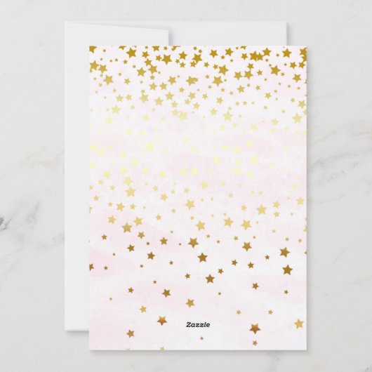 Cute cat unicorn-uitnodiging feestdagenkaart (Achterkant)