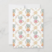 Cute Cat Valentijnsdag Kaart Notitiekaartje (Achterkant)