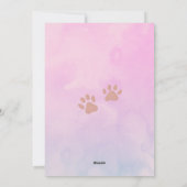 Cute Cat Valentine Card I Love You Meow & Forever Feestdagenkaart (Achterkant)