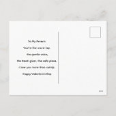 Cute Cat Valentine's Day Greeting  Feestdagenkaart (Achterkant)