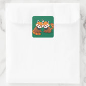 Cute Cat Vierkante Sticker (Tas)