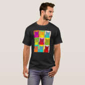 Cute Cat voor kitten Colorful Art T-shirt (Voorkant volledig)