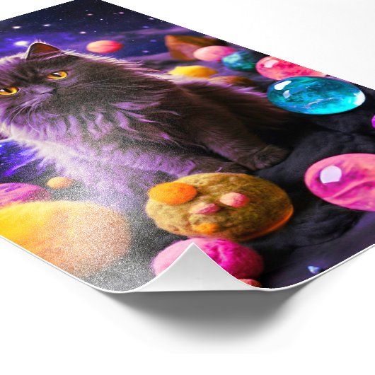 Cute Cat Wall Art  Decor Foto Afdruk (Hoek)