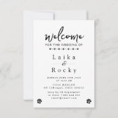 Cute Cat Wedding Invitation Save The Date (Achterkant)