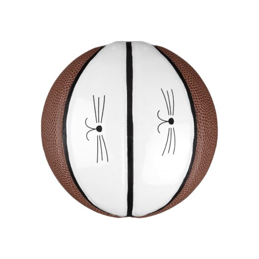 Cute Cat Whiskers Basketbal (Verticaal)
