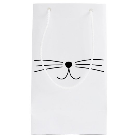Cute Cat Whiskers Klein Cadeauzakje (Voorkant)