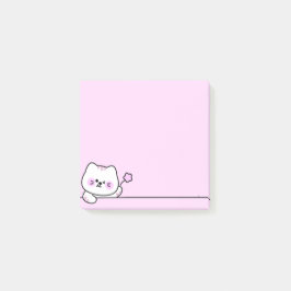 Cute Cat with Flower Post-it® Notes