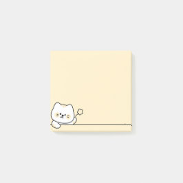 Cute Cat with Flower Post-it® Notes