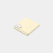 Cute Cat with Flower Post-it® Notes (Schuin)