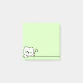 Cute Cat with Flower Post-it® Notes (Voorkant)