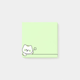 Cute Cat with Flower Post-it® Notes