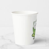  Cute cat with matcha drink Papieren Bekers (Rechts)