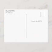 Cute Cat with Red Love Hearts Birthday Uitnodiging Briefkaart (Achterkant)