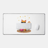 Cute Cat With Sunglasses Cat Playing Bowling For m Bureaumat (Keyboard & Muis)