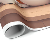 Cute Cat With Sunglasses Cat Playing Bowling For m Cadeaupapier (Rol Hoek)