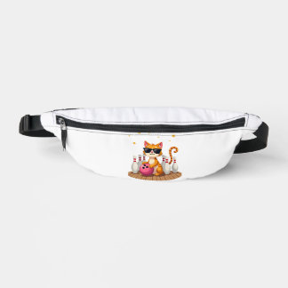 Cute Cat With Sunglasses Cat Playing Bowling For m Heuptasje