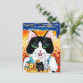 Cute Cat Wizard of Oz briefkaart (Staand voorkant)