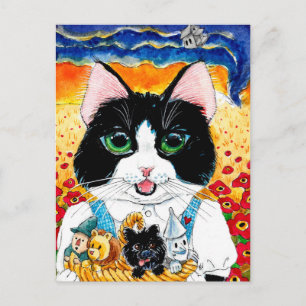 Cute Cat Wizard of Oz briefkaart