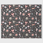 Cute Cat Wrapping Pape Cadeaupapier (Vlak)