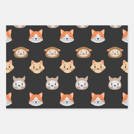 Cute Cat Wrapping Paper (Voorkant 2)